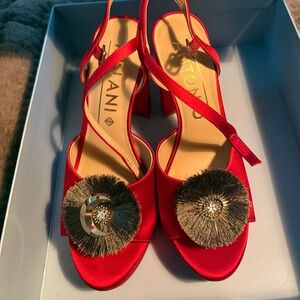 Antonio Melani- Red platform heels.